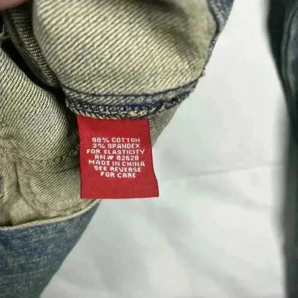 South Pole Denim Jacket Juniors XXL Blue Bleached Y2K NEW - Picture 6 of 8